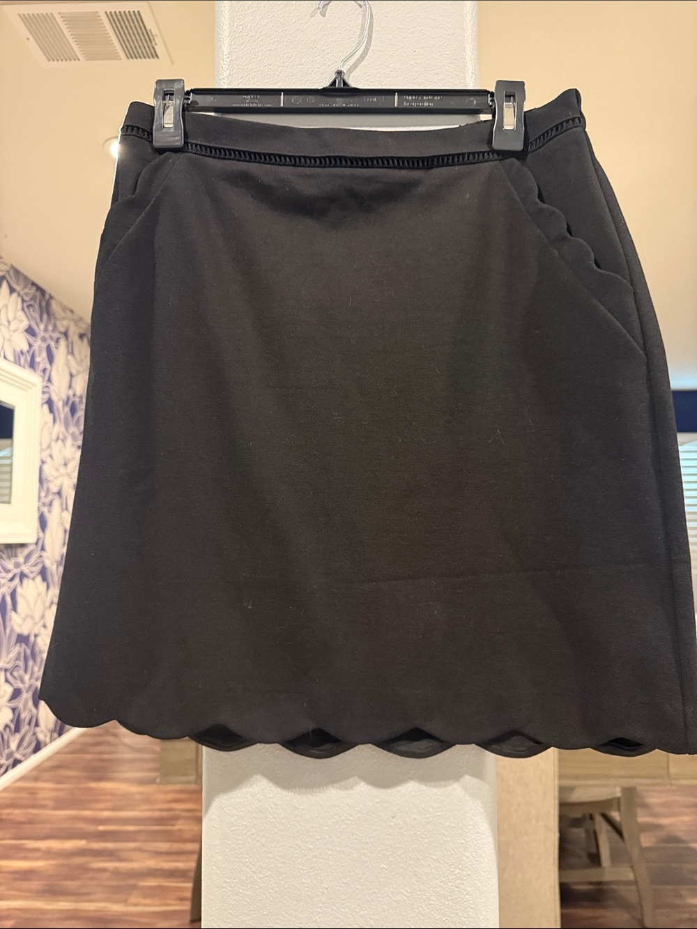 Skies Are Blue Black Pencil Skirt